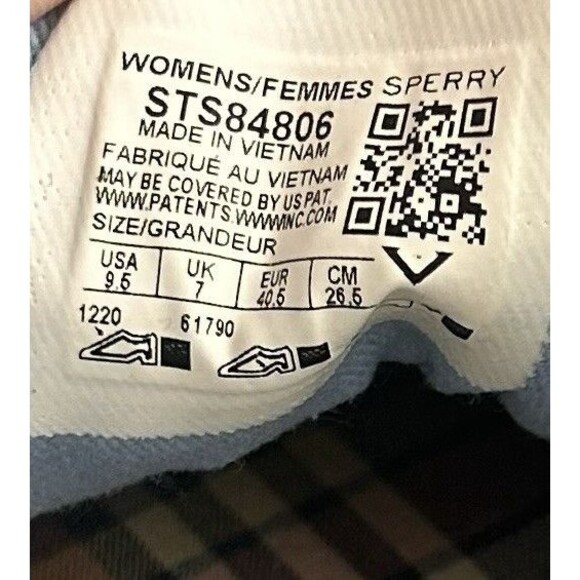 Sperry Memory Foam Canvas Top Sliders Womens Size 9.5 Blue Chambray - Picture 12 of 12